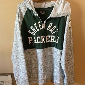 NFL Team Apparel- Green Bay Packers -Full Zippered Hoodie/Jacket NWOT